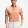 Regular-fit polo shirt in mercerized Italian cotton Regular-fit polo shirt in mercerized Italian cotton