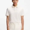 Regular-fit polo shirt in mercerized Italian cotton Regular-fit polo shirt in mercerized Italian cotton