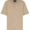 Regular-fit polo shirt in mercerized Italian cotton Regular-fit polo shirt in mercerized Italian cotton