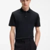 Regular-fit polo shirt in mercerized Italian cotton Regular-fit polo shirt in mercerized Italian cotton