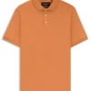 Regular-fit polo shirt in mercerized Italian cotton Regular-fit polo shirt in mercerized Italian cotton