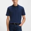 Regular-fit polo shirt in mercerized Italian cotton Regular-fit polo shirt in mercerized Italian cotton