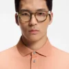 Regular-fit polo shirt in mercerized Italian cotton Regular-fit polo shirt in mercerized Italian cotton