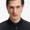 Regular-fit polo shirt in mercerized Italian cotton Regular-fit polo shirt in mercerized Italian cotton