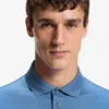 Regular-fit polo shirt in mercerized Italian cotton Regular-fit polo shirt in mercerized Italian cotton