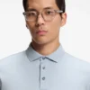 Regular-fit polo shirt in mercerized Italian cotton Regular-fit polo shirt in mercerized Italian cotton