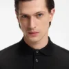Regular-fit polo shirt in mercerized Italian cotton Regular-fit polo shirt in mercerized Italian cotton