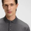Regular-fit polo shirt in mercerized Italian cotton Regular-fit polo shirt in mercerized Italian cotton