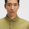 Regular-fit polo shirt in mercerized Italian cotton Regular-fit polo shirt in mercerized Italian cotton