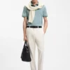 Regular-fit polo shirt in mercerized Italian cotton Regular-fit polo shirt in mercerized Italian cotton