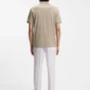 Regular-fit polo shirt in mercerized Italian cotton Regular-fit polo shirt in mercerized Italian cotton