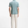 Regular-fit polo shirt in mercerized Italian cotton Regular-fit polo shirt in mercerized Italian cotton