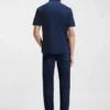 Regular-fit polo shirt in mercerized Italian cotton Regular-fit polo shirt in mercerized Italian cotton