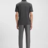 Regular-fit polo shirt in mercerized Italian cotton Regular-fit polo shirt in mercerized Italian cotton