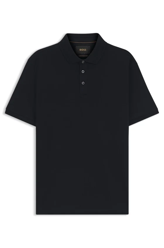 Regular-fit polo shirt in mercerized Italian cotton Regular-fit polo shirt in mercerized Italian cotton
