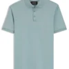 Regular-fit polo shirt in mercerized Italian cotton Regular-fit polo shirt in mercerized Italian cotton