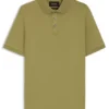 Regular-fit polo shirt in mercerized Italian cotton Regular-fit polo shirt in mercerized Italian cotton