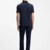 Regular-fit polo shirt in wool with zipper placket Regular-fit polo shirt in wool with zipper placket