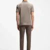 Regular-fit polo shirt with micro mouliné finish Regular-fit polo shirt with micro mouliné finish
