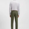 Regular-fit shirt in an Italian-made cotton blend