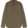 Regular-fit shirt in baby corduroy