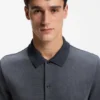 Regular-fit shirt in bubble-structure cotton