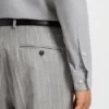 Regular-fit shirt in cotton-blend flannel