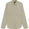 Regular-fit shirt in cotton poplin