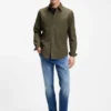 Regular-fit shirt in cotton poplin