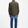 Regular-fit shirt in cotton poplin