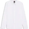 Regular-fit shirt in cotton poplin