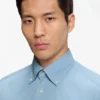 Regular-fit shirt in Italian-made denim