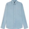 Regular-fit shirt in Italian-made denim