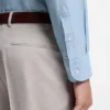 Regular-fit shirt in Italian-made linen and cotton