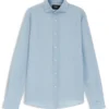 Regular-fit shirt in Italian-made linen and cotton