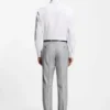 Regular-fit shirt in Italian monogrammed cotton