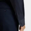 Regular-fit shirt in Italian monogrammed cotton