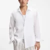 Regular-fit shirt in linen