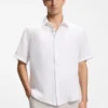 Regular-fit shirt in linen