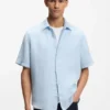 Regular-fit shirt in linen