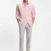 Regular-fit shirt in linen