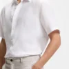 Regular-fit shirt in linen