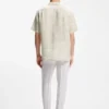 Regular-fit shirt in palm-print Italian linen
