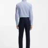 Regular-fit shirt in printed stretch cotton