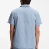Regular-fit shirt in soft seersucker