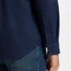 Regular-fit shirt in stretch-cotton dobby