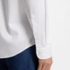 Regular-fit shirt in stretch-cotton dobby