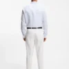 Regular-fit shirt in striped linen