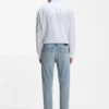 Regular-fit shirt in striped linen