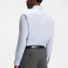 Regular-fit shirt in structured cotton